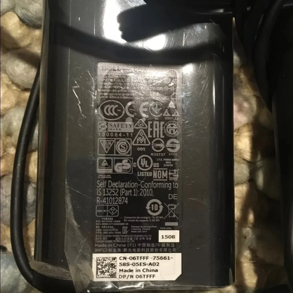 2 Genuine OEM Dell Latitude Laptop Slim 65w AC Power Adapter Charging Plug Cord